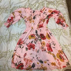 Pink Floral Spring Dress
